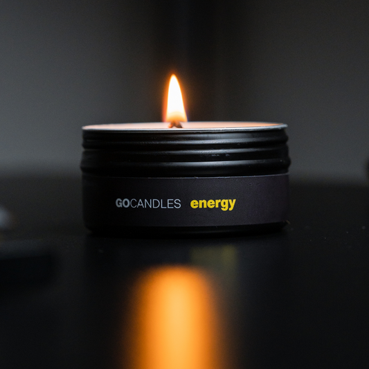 ENERGY - 100% Natural Essential Oil Candle - Bright, Citrusy Scent