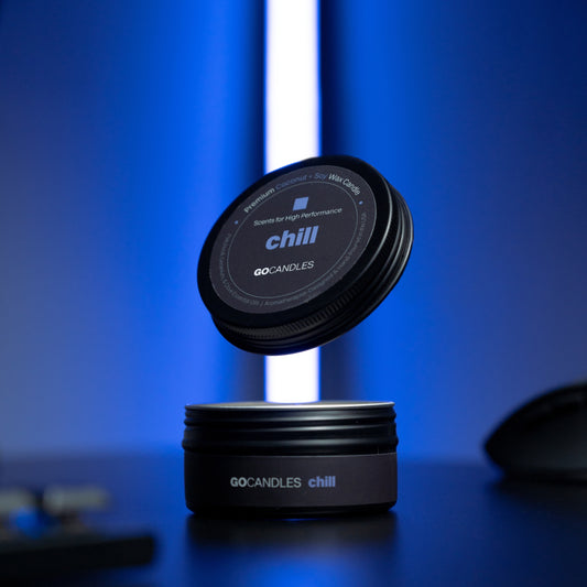 CHILL - 100% Natural Essential Oil Candle - Sweet Earthy Scent