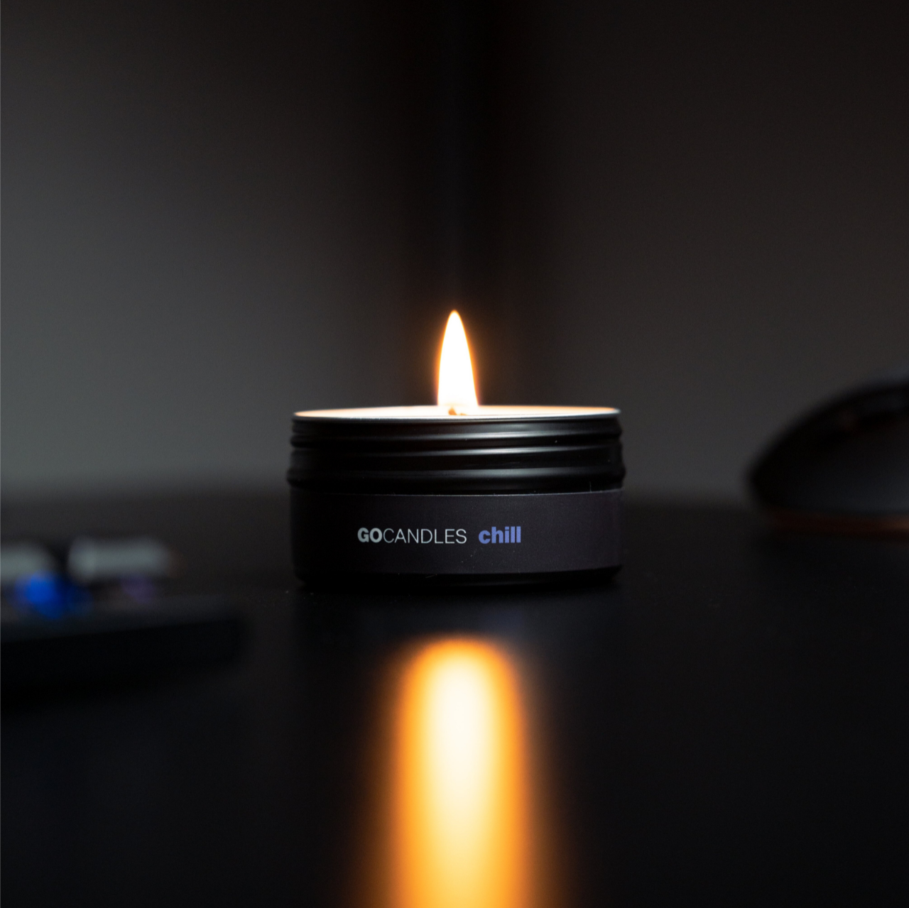 CHILL - 100% Natural Essential Oil Candle for Relaxation - Sweet Earthy Scent