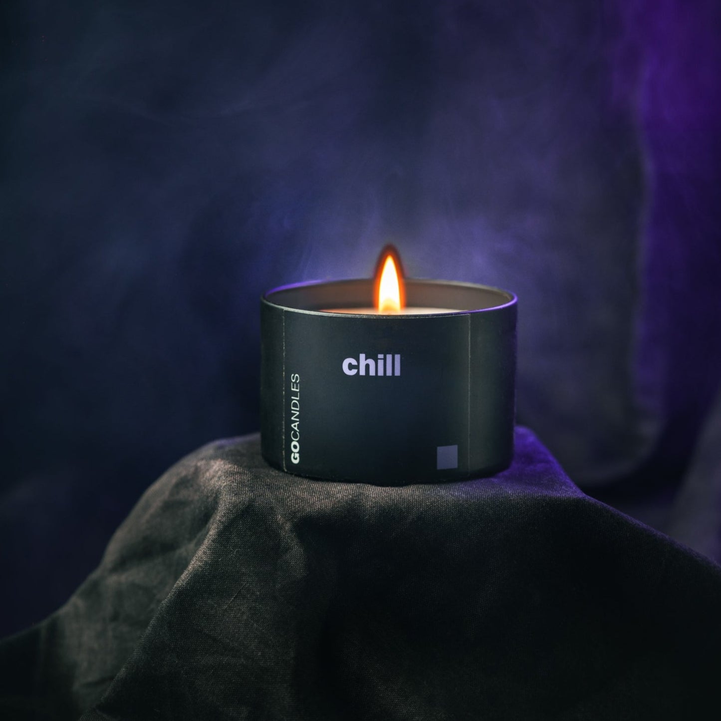 CHILL - 100% Natural Essential Oil Candle for Relaxation - Sweet Earthy Scent