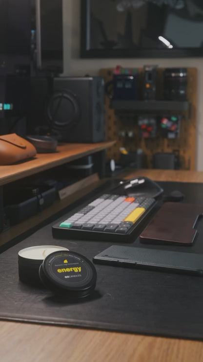 ENERGY: Non-Toxic Aromatherapy Candle, Bright Citrusy Scent