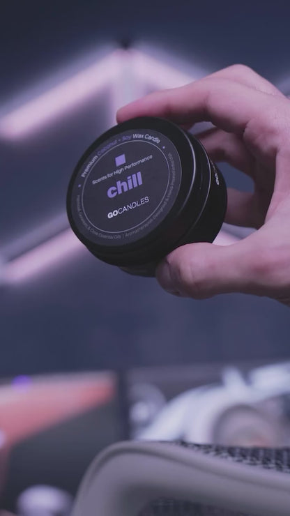 CHILL: Non-Toxic Aromatherapy Candle, Sweet Earthy Scent